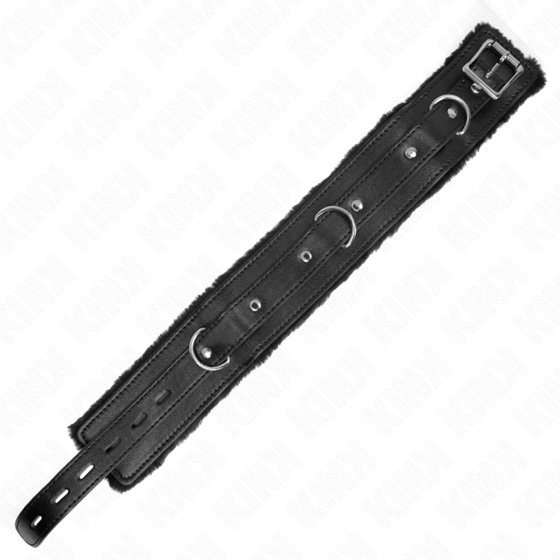 KINK - COLLARE CON GUINZAGLIO 65 CM CON RESTRIZIONI NERO 36-42 CM X 5,5 CM – Collane – foto 6