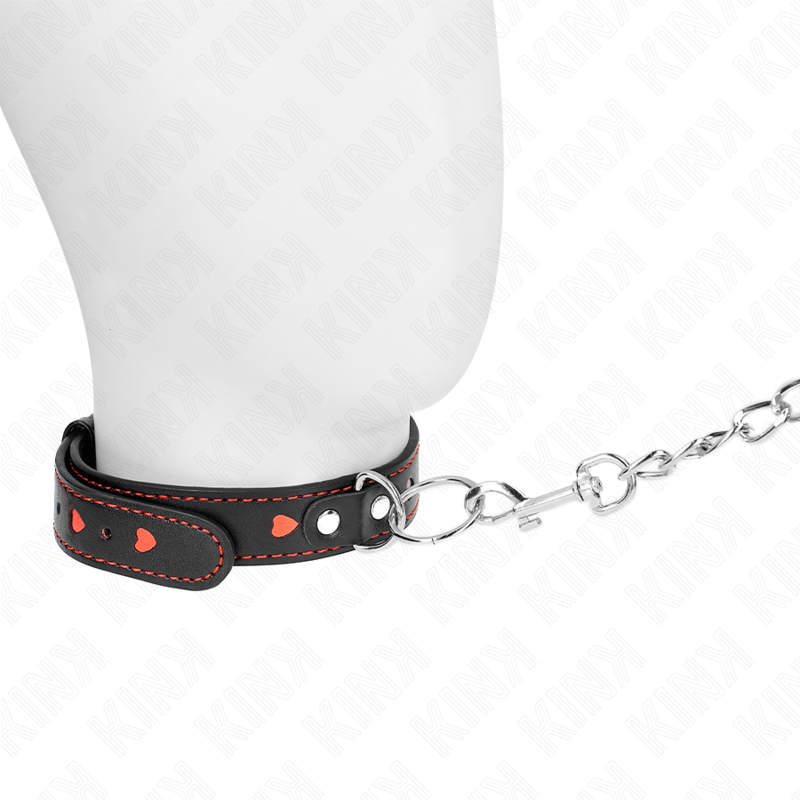 KINK - COLLANA CON CINTURINO 65 CM DETTAGLI CUORE 52,5 X 2,5 CM – Collane – foto 2
