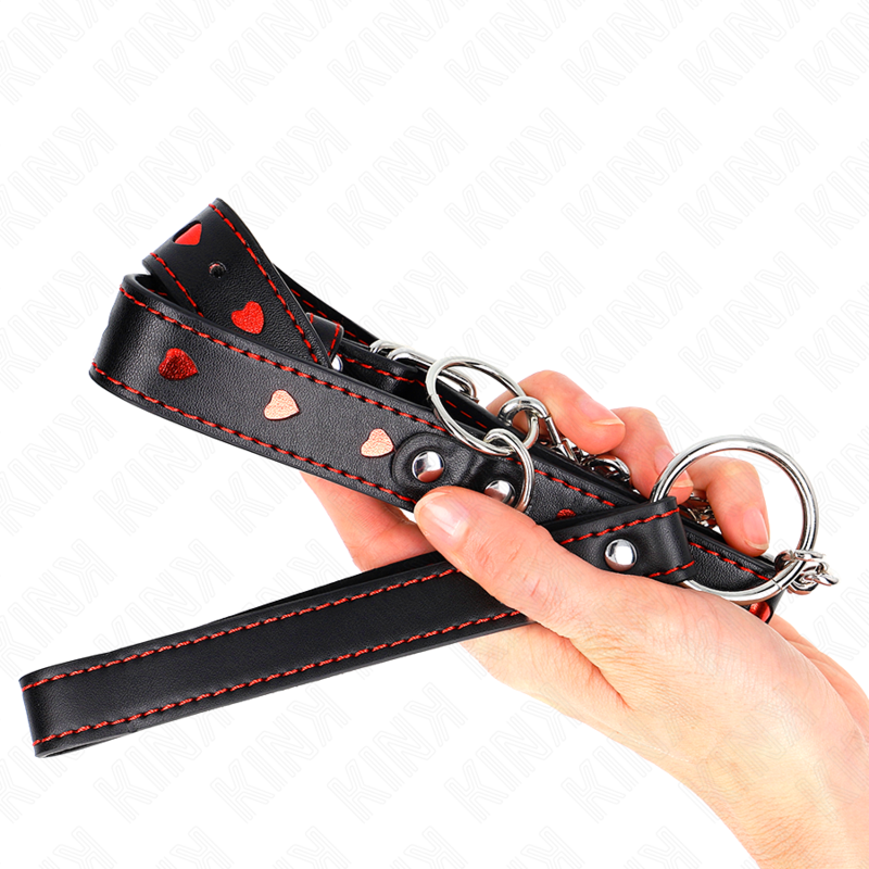 KINK - COLLANA CON CINTURINO 65 CM DETTAGLI CUORE 52,5 X 2,5 CM – Collane – foto 5