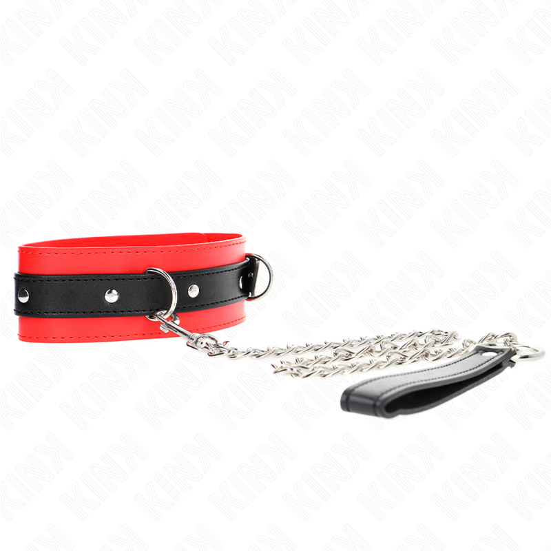 KINK - COLLARE CON CINTURA 65 CM CON CINTURINO ROSSO 54 X 4,5 CM – Collane – foto 3