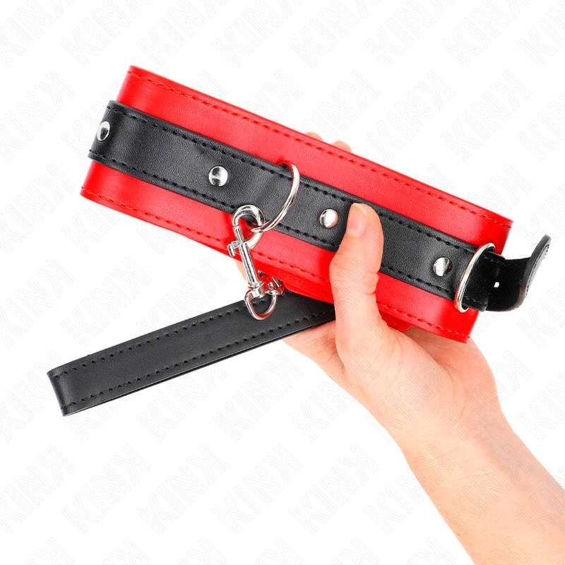 KINK - COLLARE CON CINTURA 65 CM CON CINTURINO ROSSO 54 X 4,5 CM – Collane – foto 4