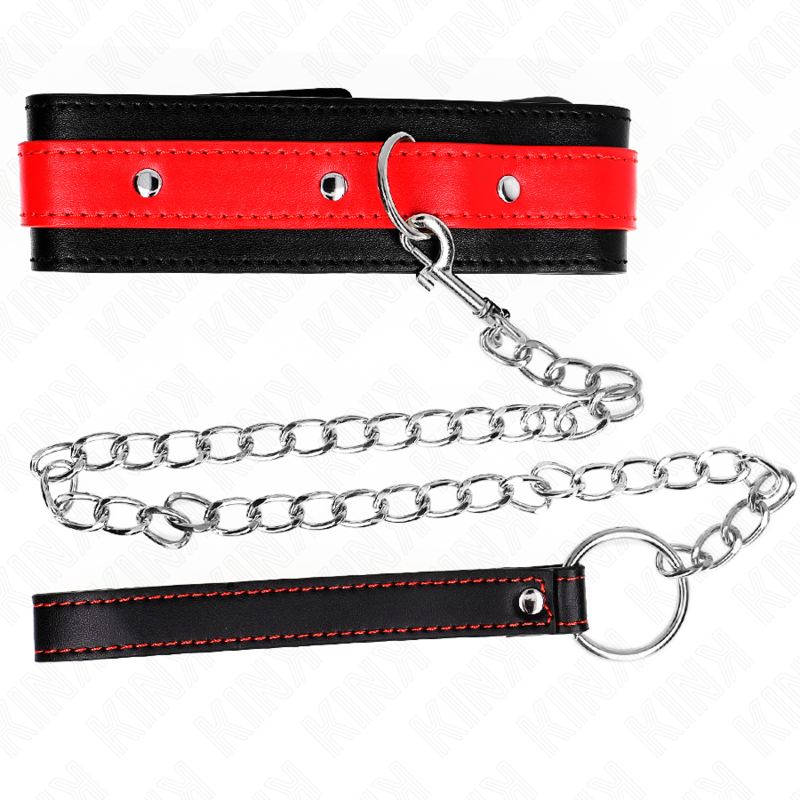 KINK - COLLANA CON CINTURINO ROSSO 65 CM REGOLABILE 36-43 CM X 5 CM – Collane – foto 5