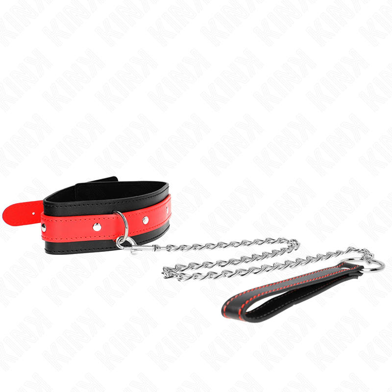 KINK - COLLANA CON CINTURINO ROSSO 65 CM REGOLABILE 36-43 CM X 5 CM – Collane – foto 2