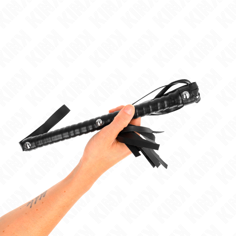 KINK - FRUSTA CON MANICO NERO STRUTTURATO 48,5 CM – Fruste BDSM – foto 3