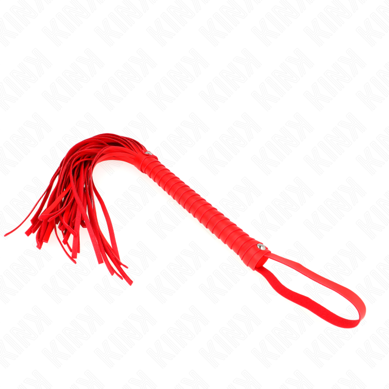 KINK - FRUSTA CON MANICO ROSSO STRUTTURATO 48,5 CM – Fruste BDSM – foto 5
