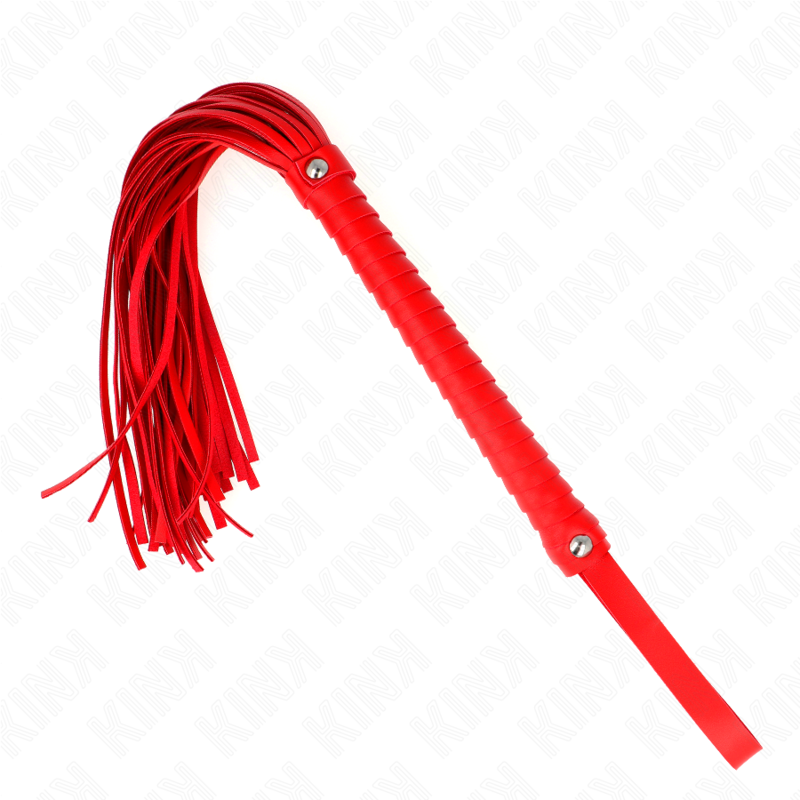 KINK - FRUSTA CON MANICO ROSSO STRUTTURATO 48,5 CM – Fruste BDSM – foto 2