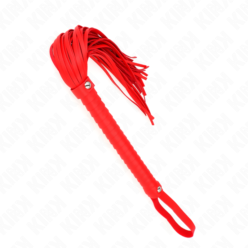 KINK - FRUSTA CON MANICO ROSSO STRUTTURATO 48,5 CM – Fruste BDSM – foto 4