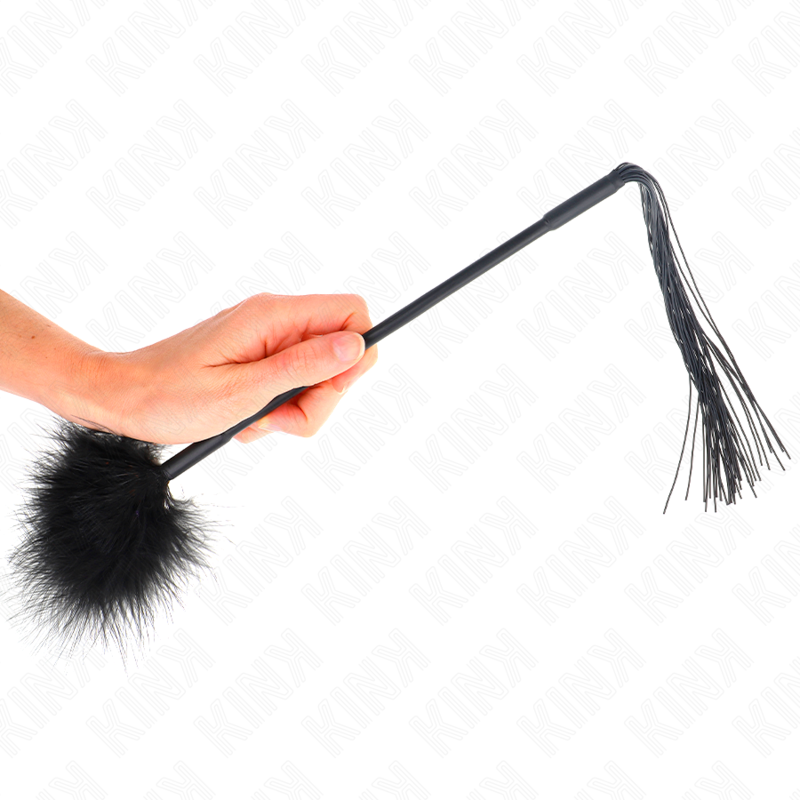 KINK - FRUSTA IN SILICONE CON PIUME PER SOLLETICO 47 CM – Piume – foto 3