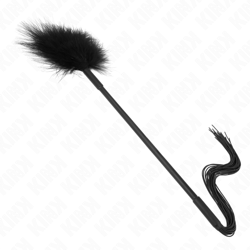 KINK - FRUSTA IN SILICONE CON PIUME PER SOLLETICO 47 CM – Piume – foto 4