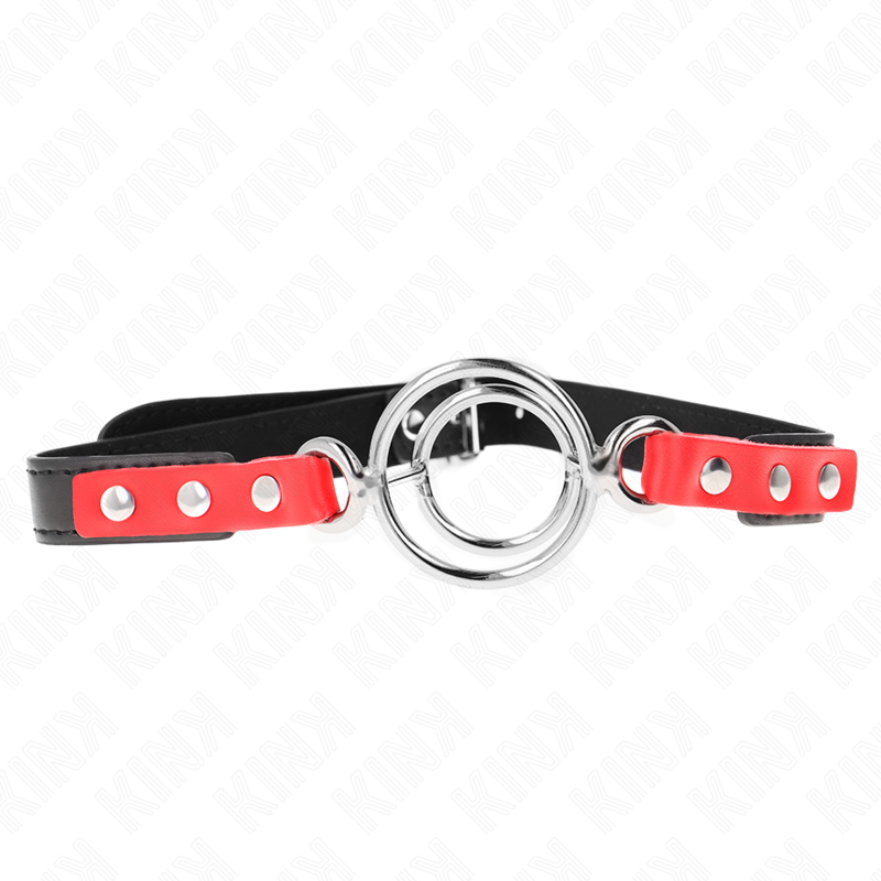 KINK - GAG CON O-RING MULTIPLI 4/4,8 CM ROSSO 38 X 56 CM – Mascelle