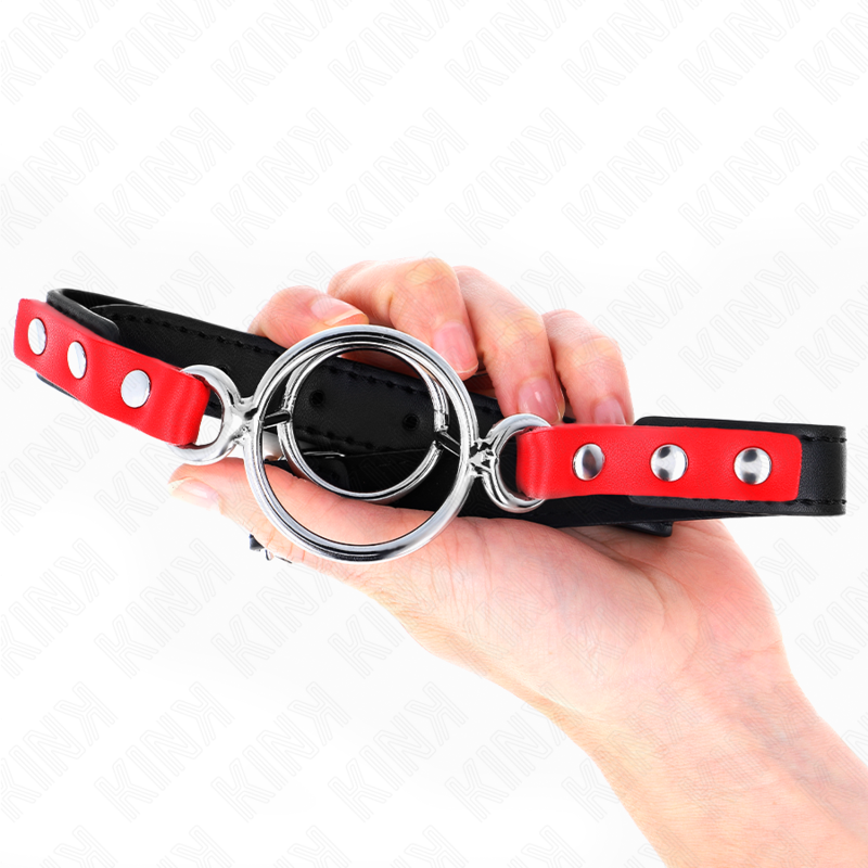 KINK - GAG CON O-RING MULTIPLI 4/4,8 CM ROSSO 38 X 56 CM – Mascelle – foto 2