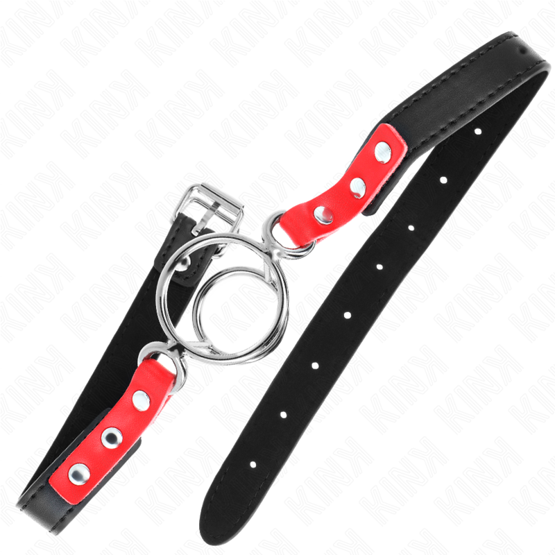 KINK - GAG CON O-RING MULTIPLI 4/4,8 CM ROSSO 38 X 56 CM – Mascelle – foto 3