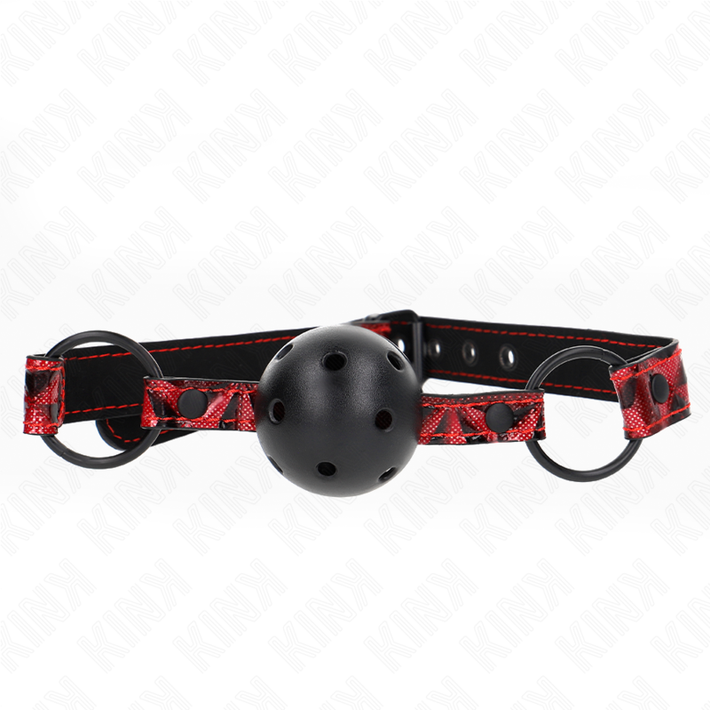 KINK - PALLA CON MOTIVO A DIAMANTI 4.5 CM GAG MODELLO 2 64.5 CM REGOLABILE 42-60 CM – Mascelle
