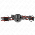 KINK - BALL GAG HOLLOW HARD NERO MODELLO 2 65 x 2,5 CM – Mascelle