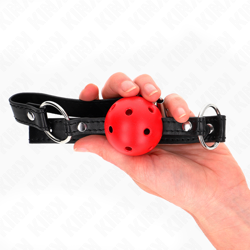 KINK - PALLA CAVA DURA ROSSA 4,5 CM MODELLO GAG 1 63,5 X 2 CM – Mascelle – foto 3
