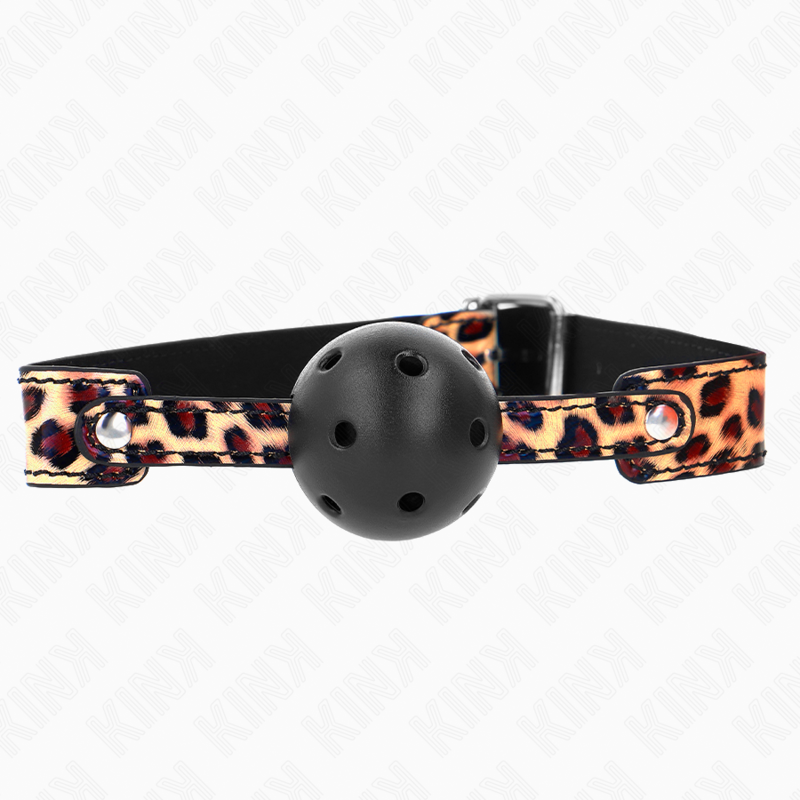 KINK - PALLA TRASPIRANTE LEOPARDO 4,5 CM BAVAGLIO 65 x 2,5 CM – Mascelle – foto 2
