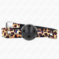 KINK - PALLA TRASPIRANTE LEOPARDO 4,5 CM BAVAGLIO 65 x 2,5 CM – Mascelle