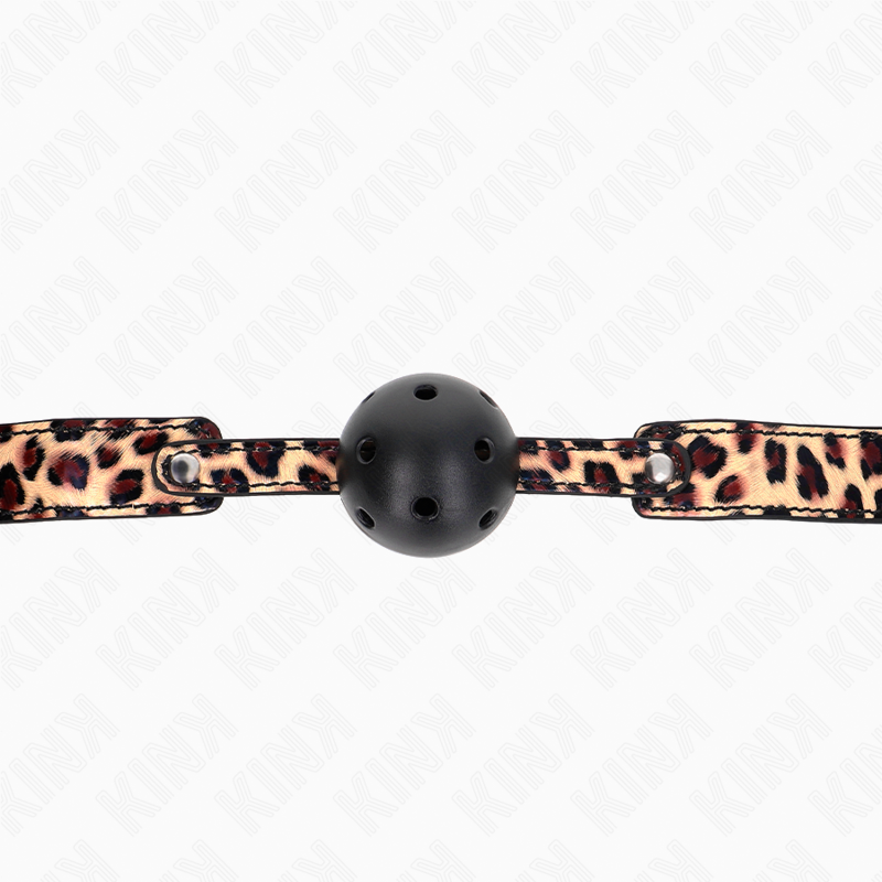 KINK - PALLA TRASPIRANTE LEOPARDO 4,5 CM BAVAGLIO 65 x 2,5 CM – Mascelle – foto 5