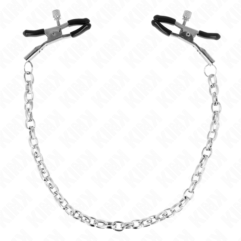 KINK - MORSETTI PER CAPEZZOLI A CATENA SPESSA 30 CM – Morsetti per capezzoli per sadomasochismo