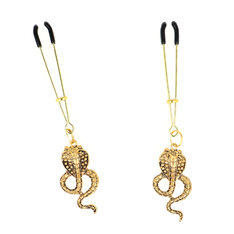 KINK - PINZE PER CAPEzzoli PENDENTI COBRA 6 CM – Morsetti per capezzoli per sadomasochismo – foto 2