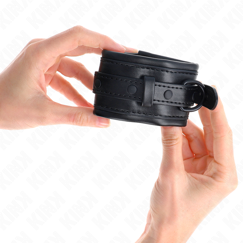 KINK - RESISTENZA DA POLSO NERA REGOLABILE 20-30 CM X 6 CM – Sistemare le manette – foto 4