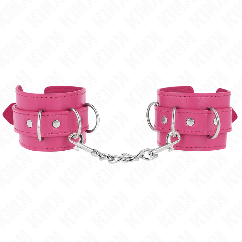 KINK - RESISTENZA DA POLSO CON 3 ANELLI A D REGOLABILE ROSA 17.5-25 CM X 6 CM – Sistemare le manette – foto 2