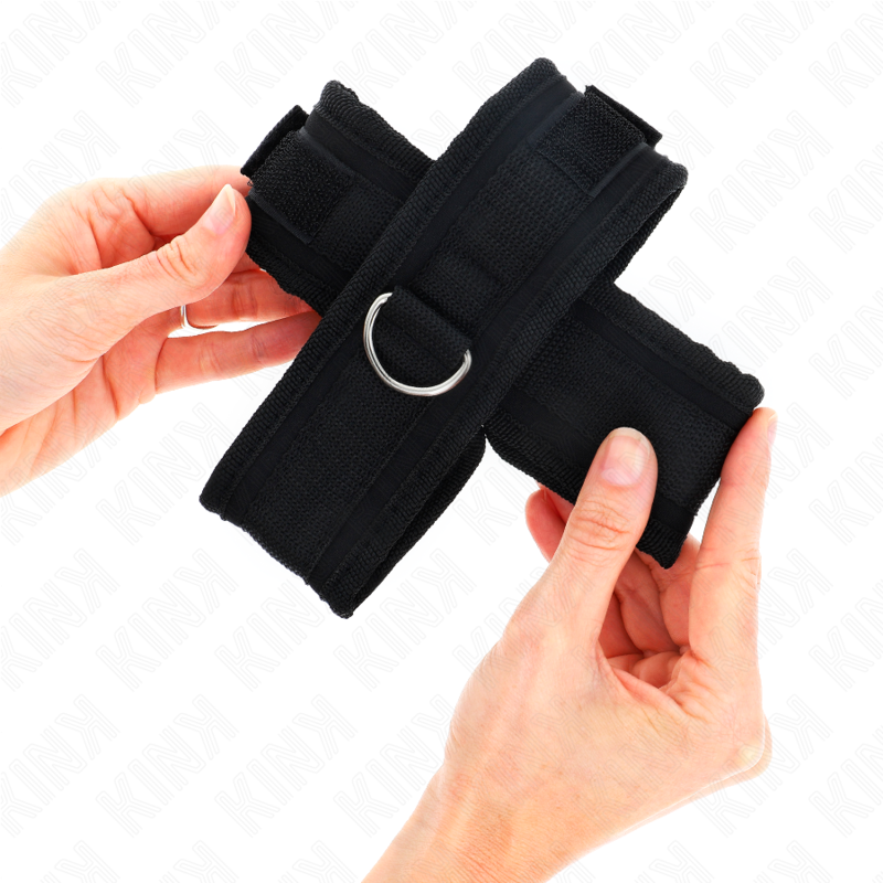 KINK - POLSINI A CROCE NERI 34 X 5,5 CM – Sistemare le manette – foto 2