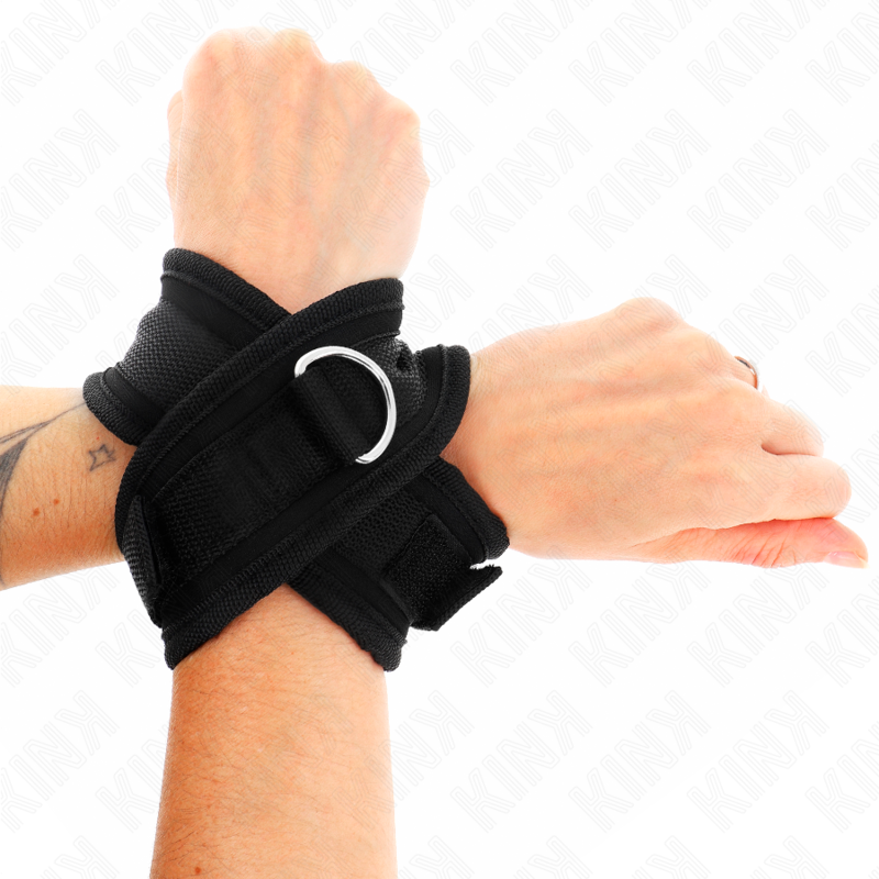 KINK - POLSINI A CROCE NERI 34 X 5,5 CM – Sistemare le manette