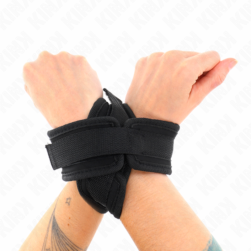 KINK - POLSINI A CROCE NERI 34 X 5,5 CM – Sistemare le manette – foto 4