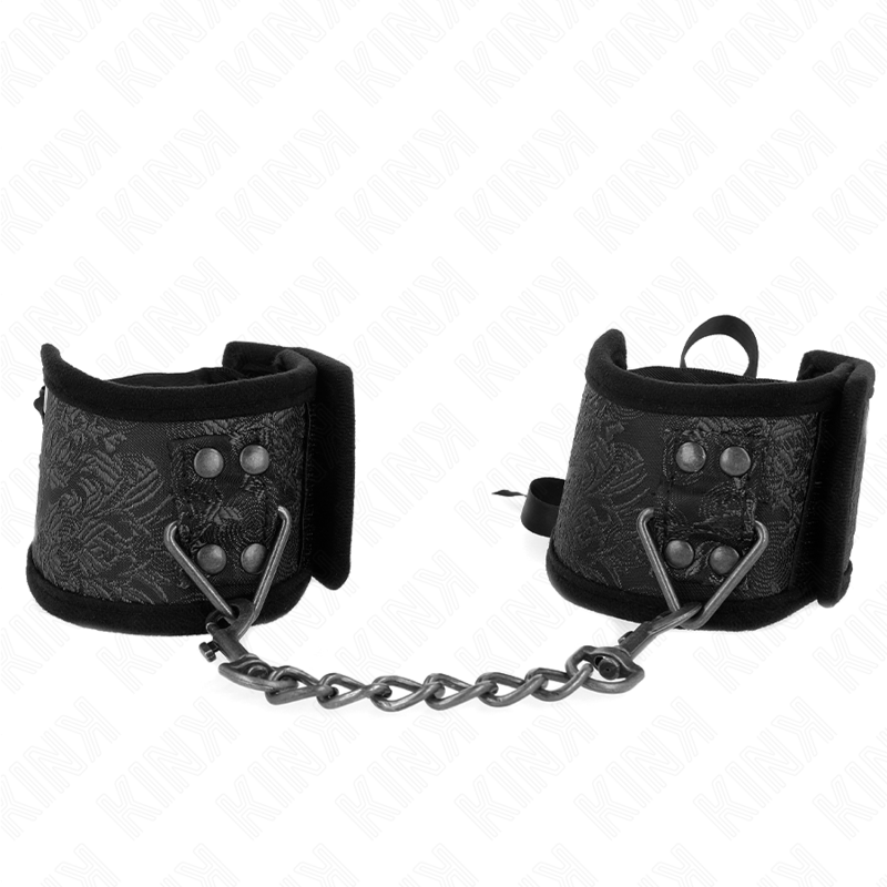 KINK - RESISTENZA DA POLSO SCANDALO DETTAGLI IN PIZZO NERO 24,5 CM X 6,5 CM – Sistemare le manette – foto 2