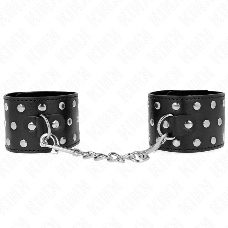 KINK - RESISTENZA DA POLSO PUNK REGOLABILE 19-24 CM X 5,5 CM – Sistemare le manette – foto 2