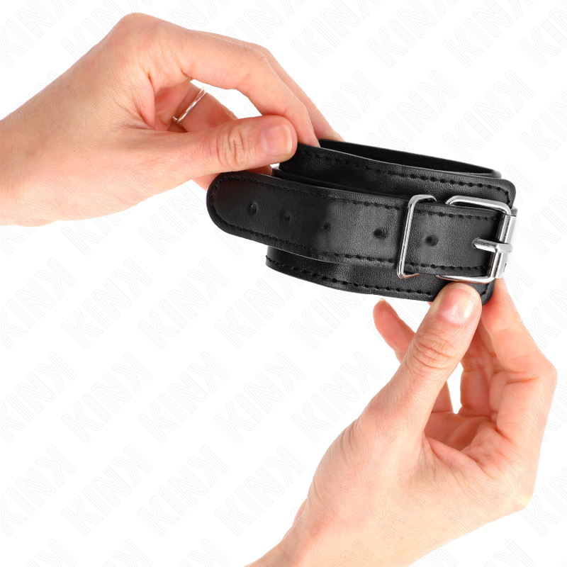 KINK - RESISTENZA DA POLSO SOTTILE NERA REGOLABILE 21-33 CM – Sistemare le manette – foto 4