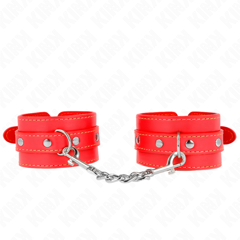 KINK - RESISTENZA DA POLSO SOTTILE ROSSO REGOLABILE 21-33 CM – Sistemare le manette – foto 2
