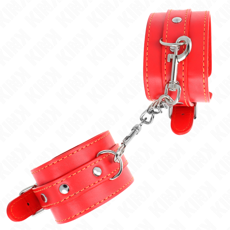KINK - RESISTENZA DA POLSO SOTTILE ROSSO REGOLABILE 21-33 CM – Sistemare le manette – foto 4