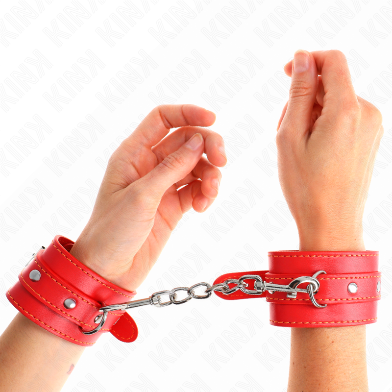 KINK - RESISTENZA DA POLSO SOTTILE ROSSO REGOLABILE 21-33 CM – Sistemare le manette