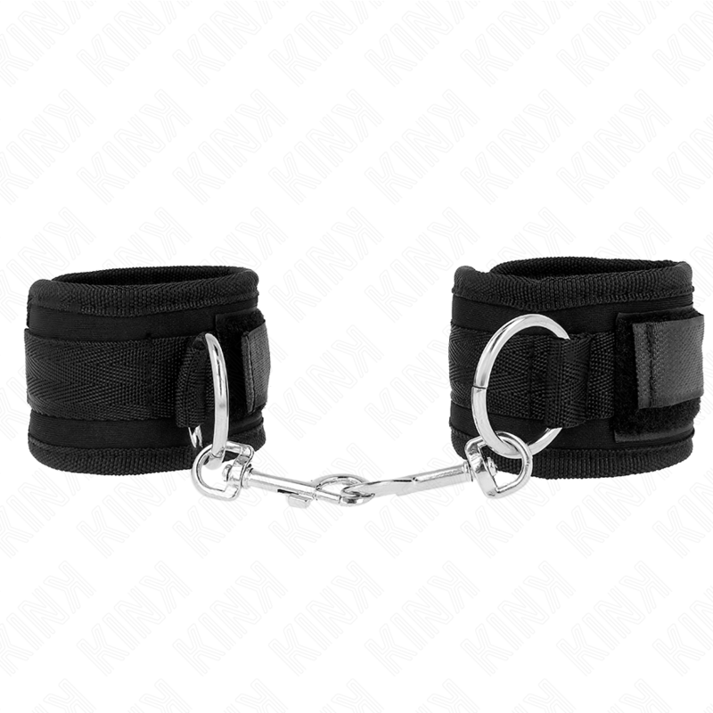 KINK - RESISTENZA DA POLSO NERA REGOLABILE 18-35 CM X 6 CM – Sistemare le manette – foto 2