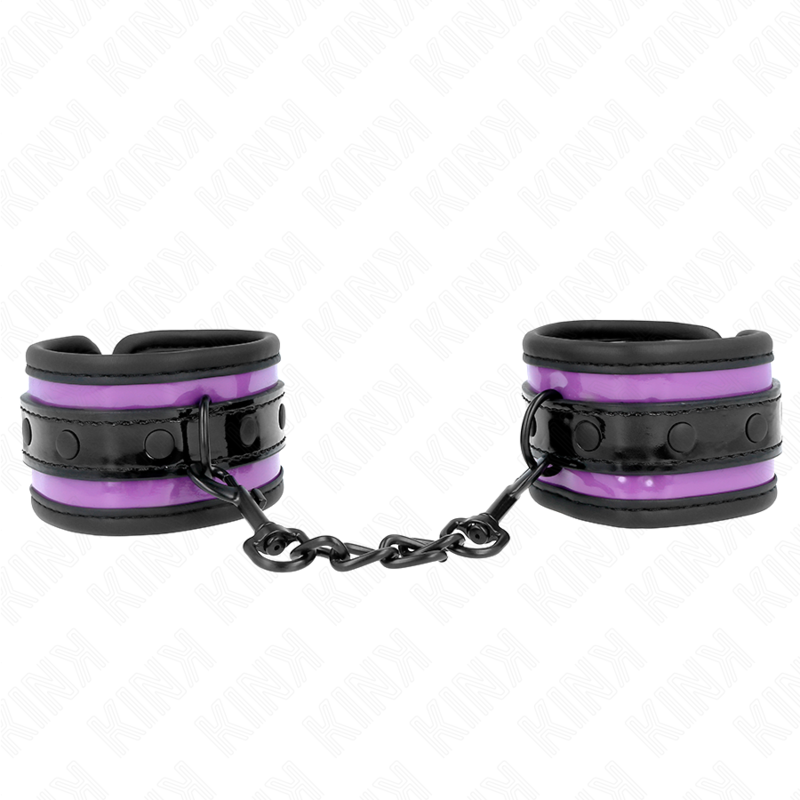 KINK - RESISTENZA DA POLSO IN NEOPRENE VIOLA CHIARO REGOLABILE 21-28 CM X 5 CM – Sistemare le manette – foto 2