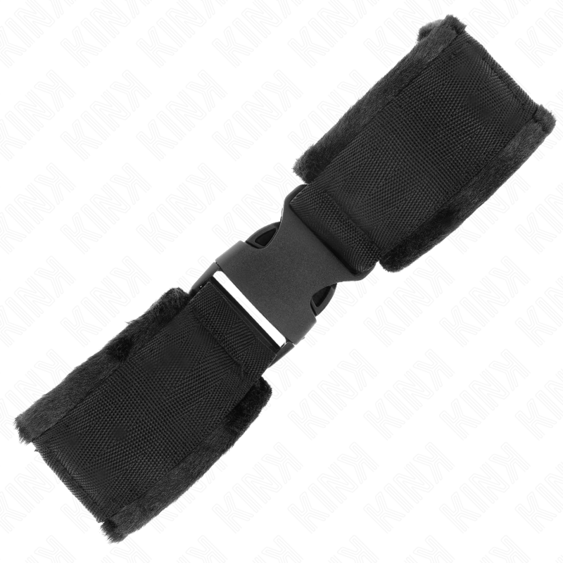KINK - TENUTA DA POLSO IN NYLON HOOK&LOOP ROSSO-NERO MODELLO 1 REGOLABILE 25-35 CM X 6 CM – Sistemare le manette – foto 3