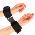 KINK - TENUTA DA POLSO IN NYLON HOOK&LOOP ROSSO-NERO MODELLO 1 REGOLABILE 25-35 CM X 6 CM – Sistemare le manette