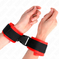 KINK - TENUTA DA POLSO IN NYLON HOOK&LOOP NERA MODELLO 1 AJDUSTABLE 25-35 CM X 6 CM – Sistemare le manette