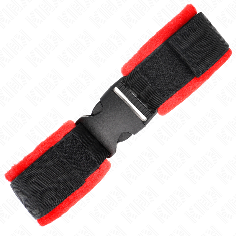 KINK - TENUTA DA POLSO IN NYLON HOOK&LOOP NERA MODELLO 1 AJDUSTABLE 25-35 CM X 6 CM – Sistemare le manette – foto 3