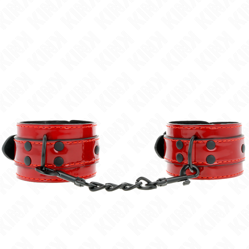 KINK - POLSINI DA POLSO ROSSO SCURO 23 X 5 CM – Sistemare le manette – foto 2