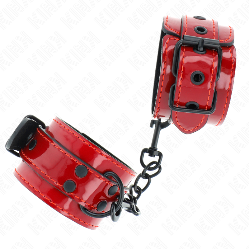 KINK - POLSINI DA POLSO ROSSO SCURO 23 X 5 CM – Sistemare le manette – foto 3