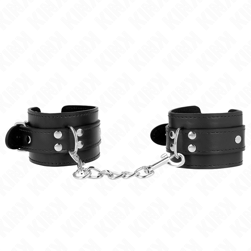 KINK - RESISTENZA DA POLSO SEMPLICE NERA REGOLABILE 20-23 CM X 5,5 CM – Sistemare le manette – foto 2