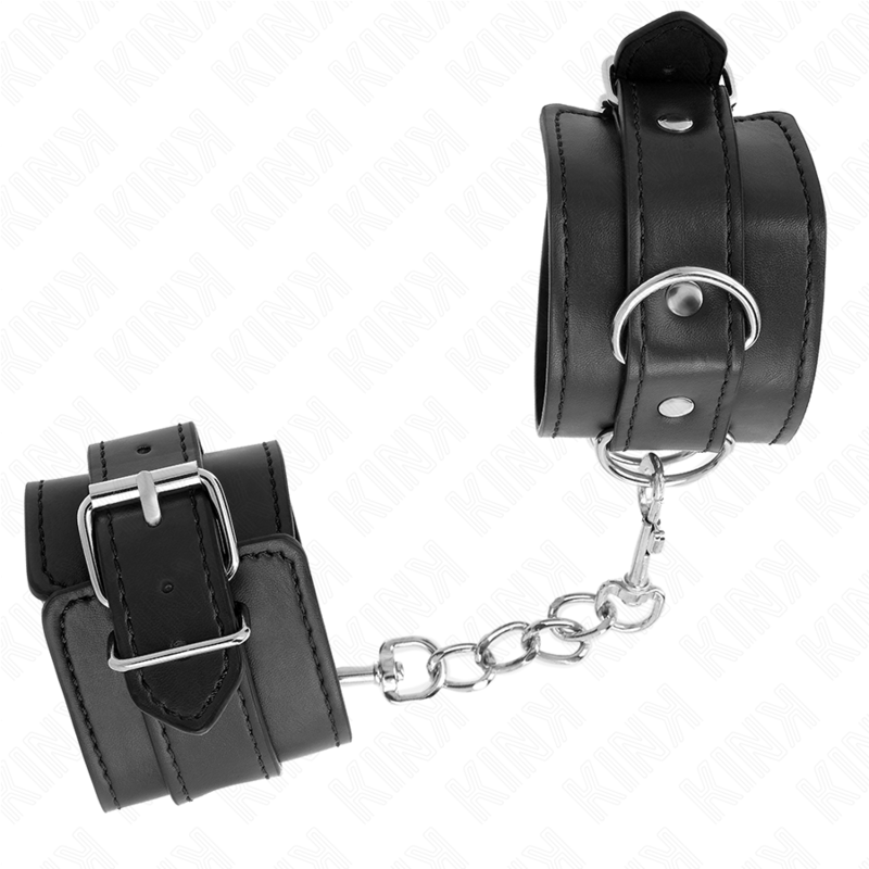KINK - RESISTENZA DA POLSO SEMPLICE NERA REGOLABILE 20-23 CM X 5,5 CM – Sistemare le manette – foto 3