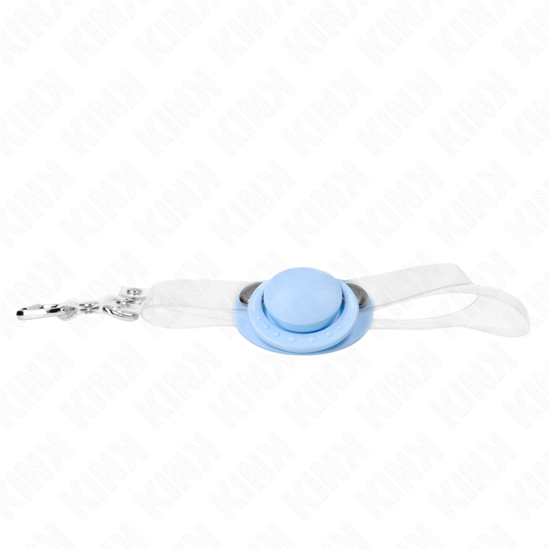 KINK - BAVAGLIO A FORMA DI CIUCCIO AZZURRO 5.5 x 4 CM REGOLABILE 43-60 CM – Mascelle – foto 3