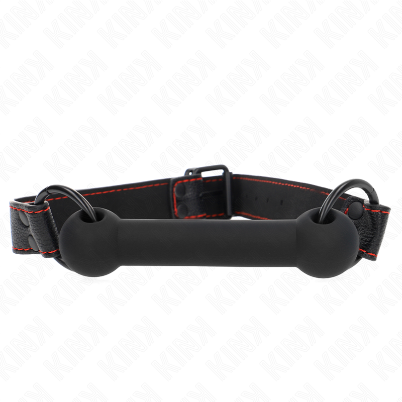 KINK - BONE GAG CON CINTURINO IN SIMILPELLE NERO REGOLABILE 41-57 CM – Mascelle