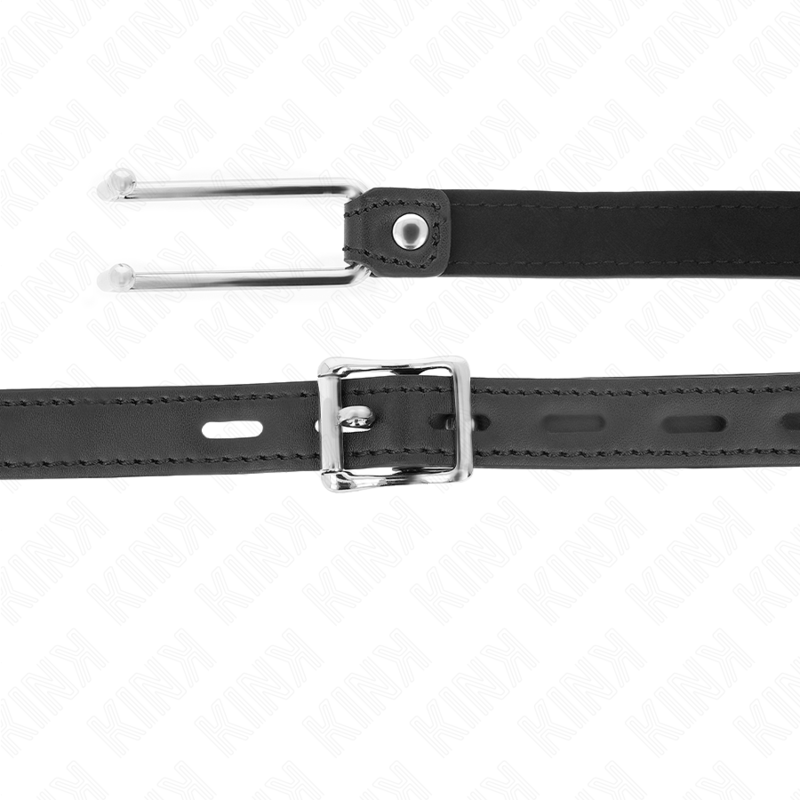 KINK - GANCIO IN METALLO 11.5 CM CON CINTURINO IN SIMILPELLE REGOLABILE 39-58 CM X 2 CM – Mascelle – foto 4