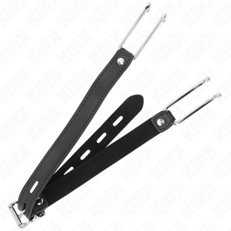 KINK - GANCIO IN METALLO 11.5 CM CON CINTURINO IN SIMILPELLE REGOLABILE 39-58 CM X 2 CM – Mascelle – foto 2