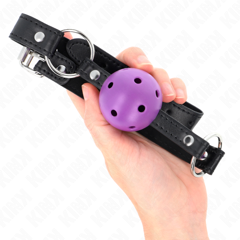 KINK - PALLA DURA CAVA VIOLA 4.5 CM BAVAGLIO 63.5 X 2 CM – Mascelle – foto 4